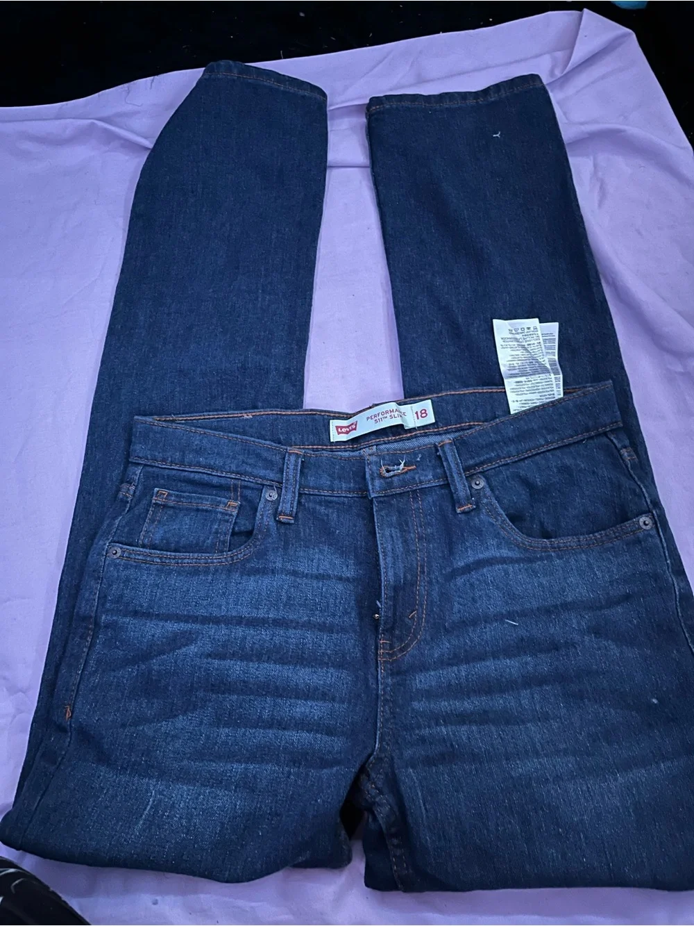 Levi's Women's Dark Indigo Straight Jeans